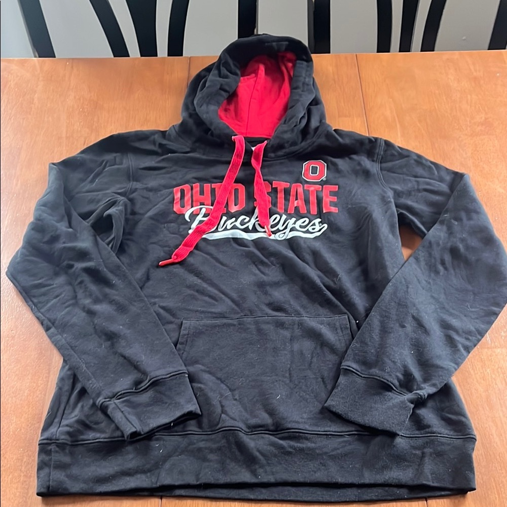 Ohio State Buckeyes Black and Red Hoodie